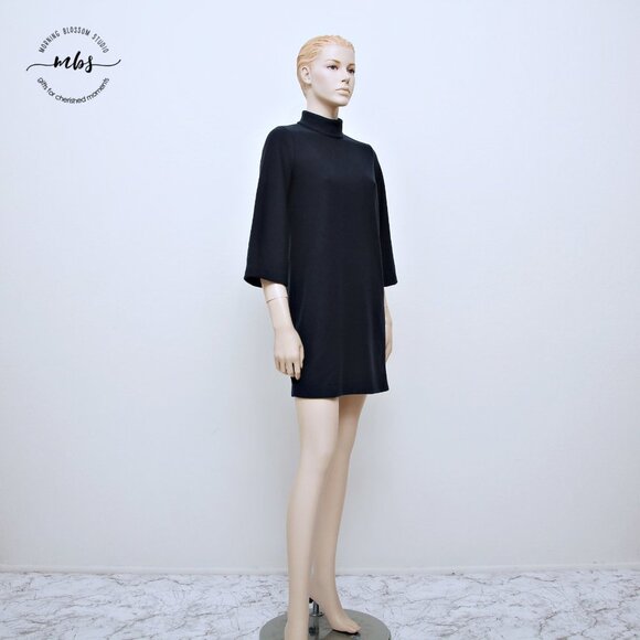 NWT Club Monaco Mock Neck 3/4 Sleeve Knit Mini Dress - Picture 5 of 15